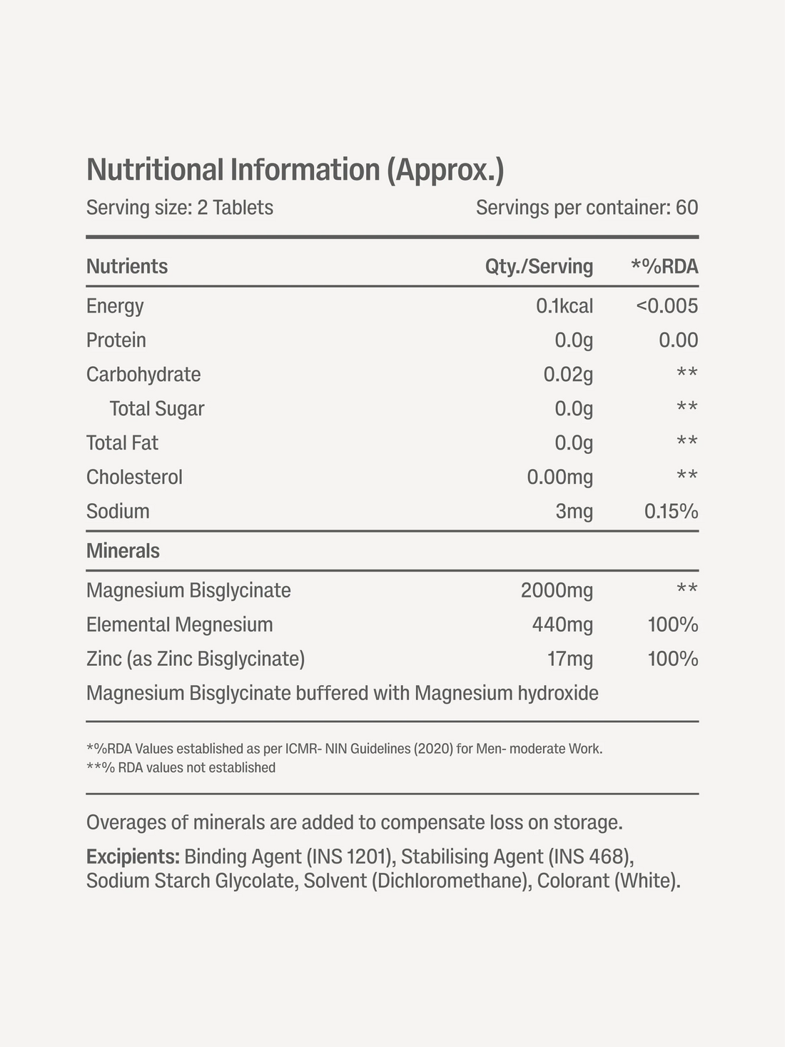 Magnesium Bisglycinate + Zinc