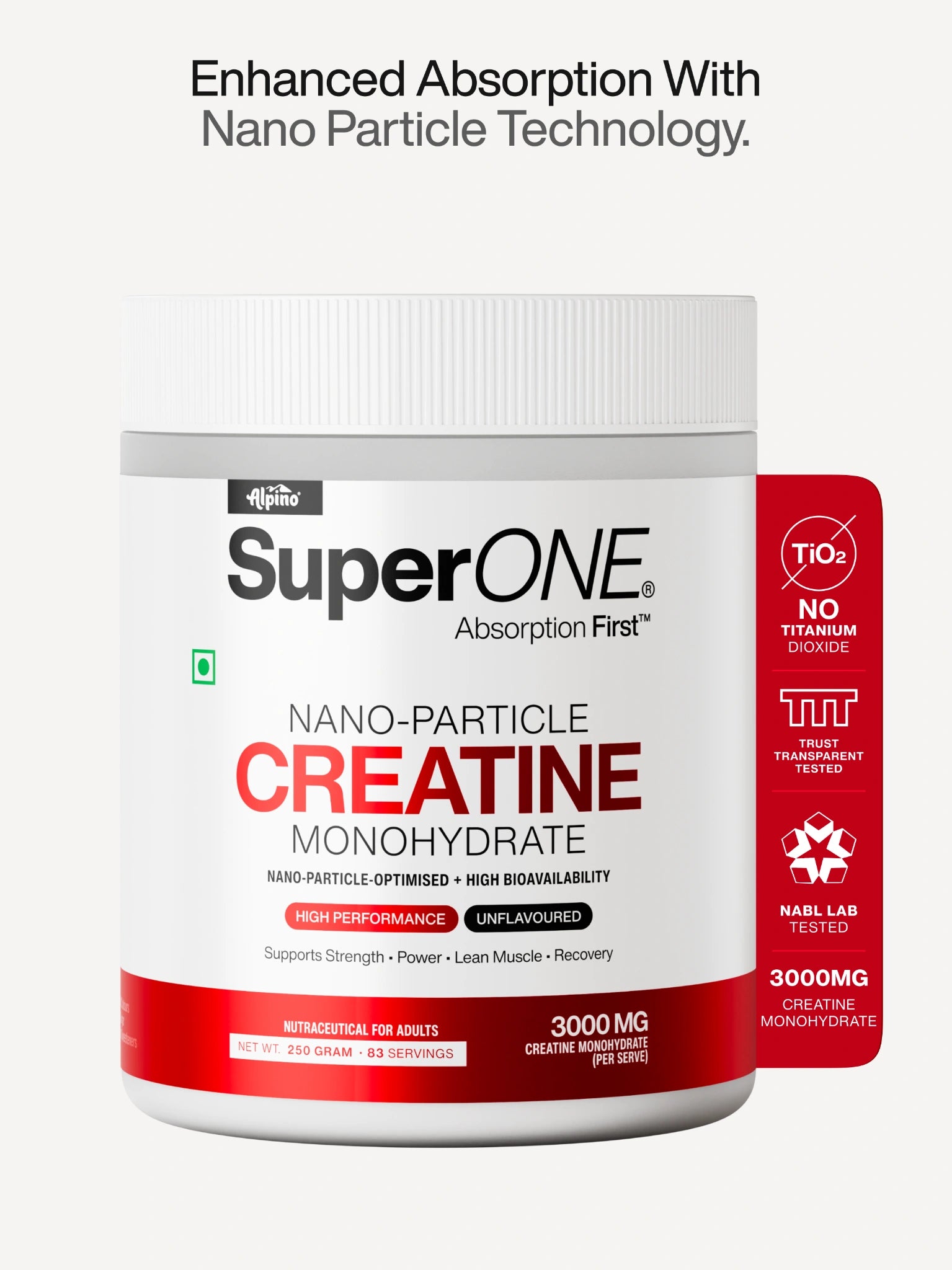 Nano Creatine Monohydrate Unflavoured